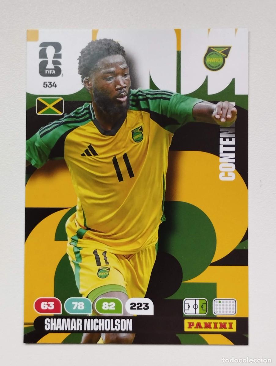 Figurine di Calcio: CROMO CARD ADRENALYN MUNDIAL WORLD CUP 2026 CONTENDER JAMAICA 534 SHAMAR NICHOLSON