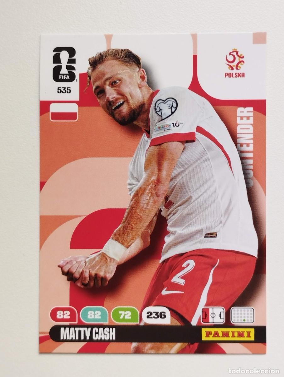 Cromos de F&uacute;tbol: CROMO CARD ADRENALYN MUNDIAL WORLD CUP 2026 CONTENDER POLONIA 535 MATTY CASH