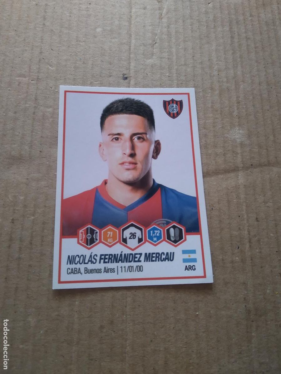 Cromos de F&uacute;tbol: 384 NICOLAS FERNANDEZ MERCAU SAN LORENZO CROMO FUTBOL ARGENTINO PANINI LIGA ARGENTINA 2022