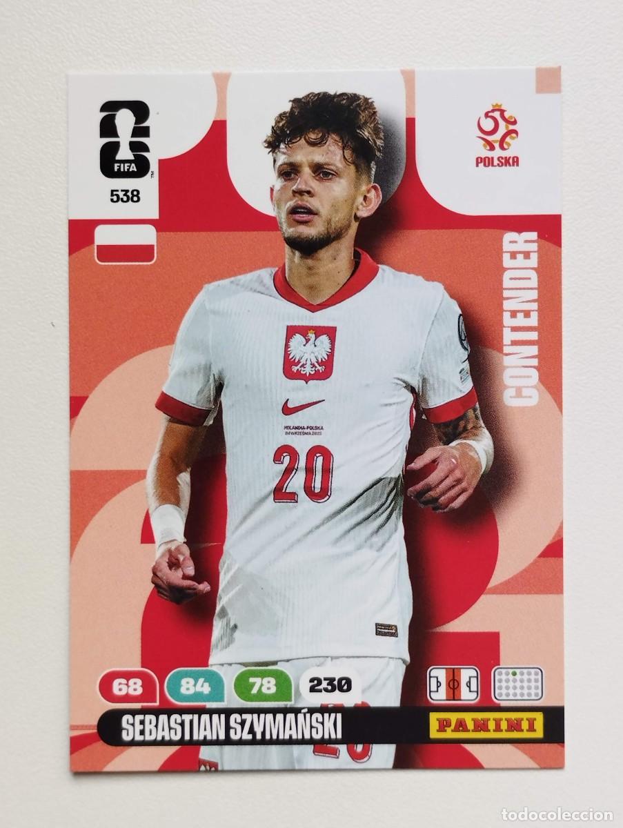 Cromos de F&uacute;tbol: CROMO CARD ADRENALYN MUNDIAL WORLD CUP 2026 CONTENDER POLONIA 538 SZYMANSKI