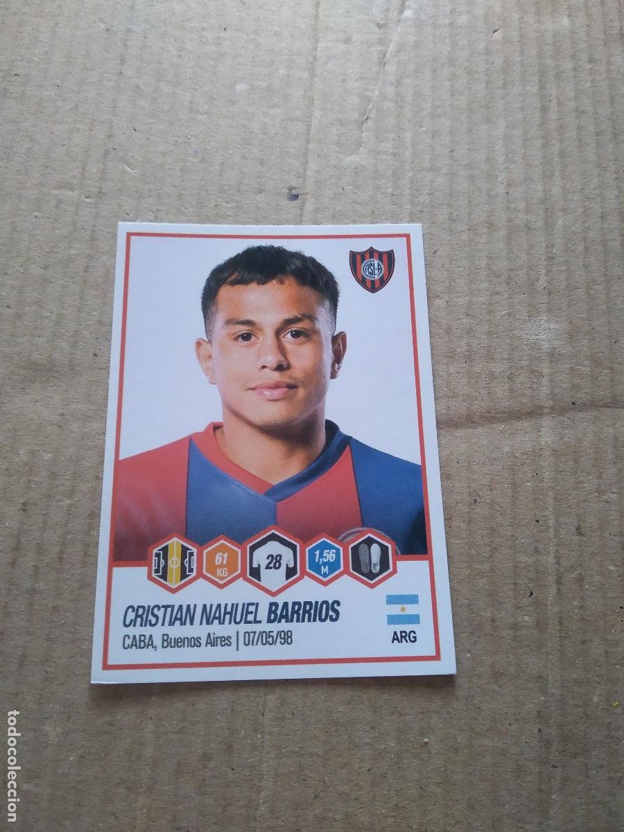 Cromos de F&uacute;tbol: 386 CRISTIAN NAHUEL BARRIOS SAN LORENZO CROMO FUTBOL ARGENTINO PANINI LIGA ARGENTINA 2022