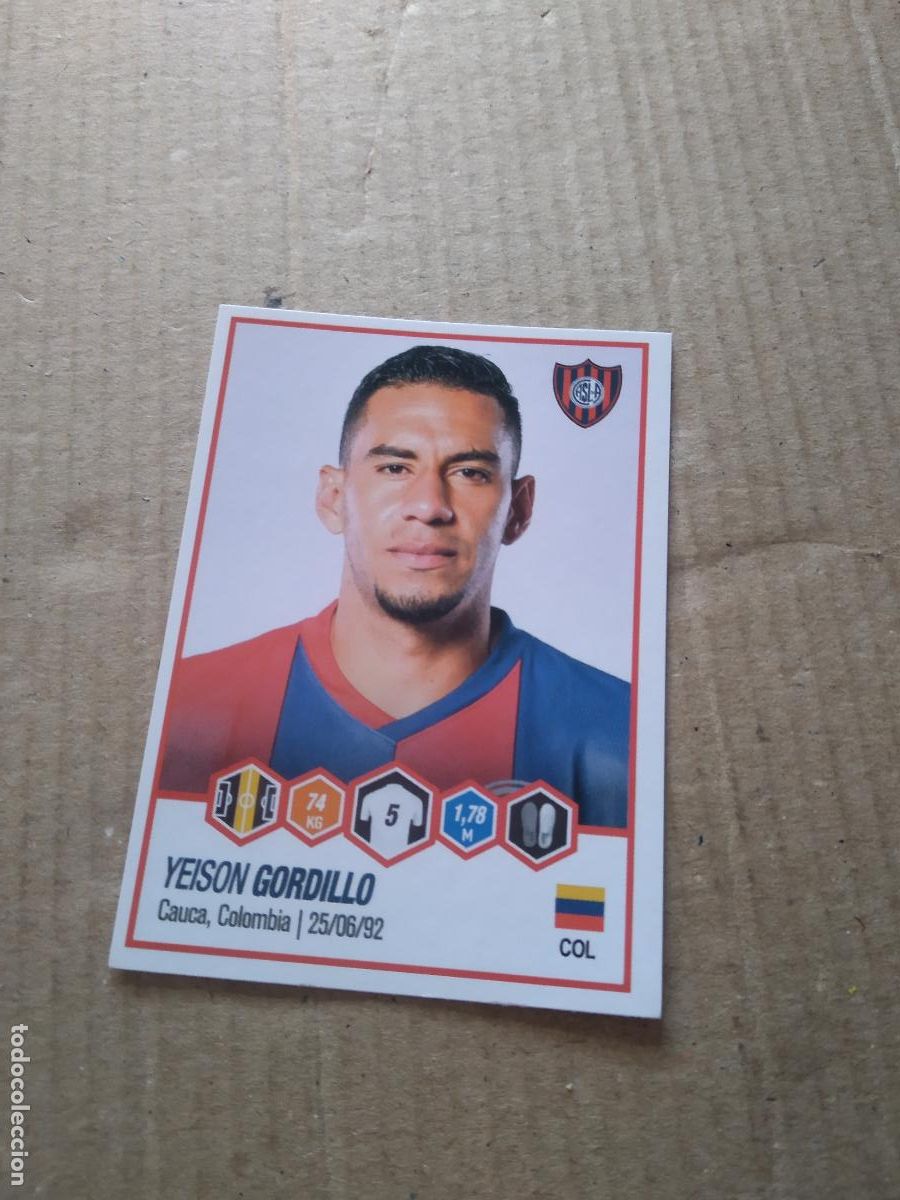 Cromos de F&uacute;tbol: 387 YEISON GORDILLO SAN LORENZO CROMO FUTBOL ARGENTINO PANINI LIGA ARGENTINA 2022