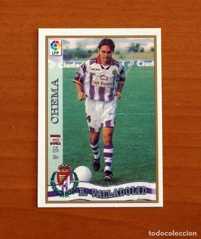 Cromos de F&uacute;tbol: Real Valladolid - N&ordm; 134 Chema - &Uacute;ltima Hora - Mundicromo ficha de la Liga 1997-1998, 97-98