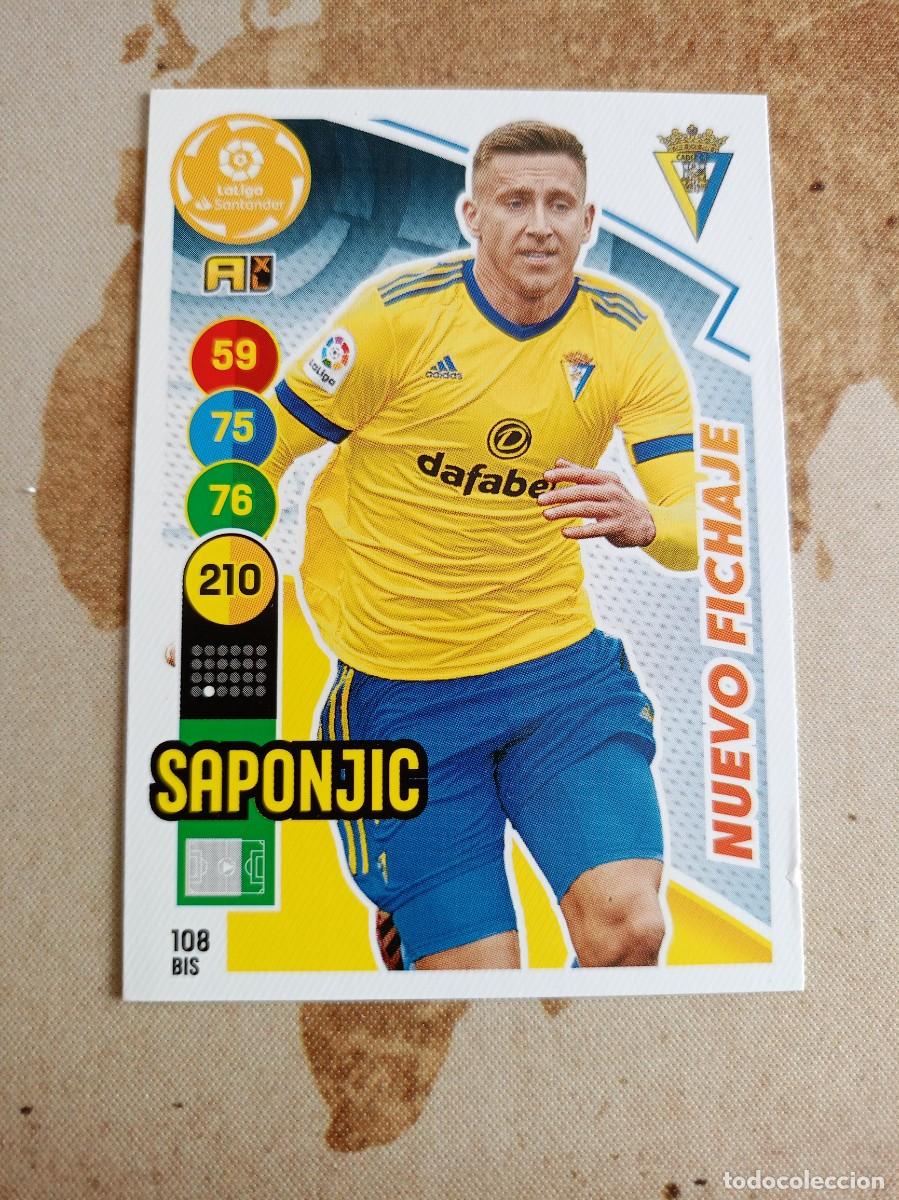 Cromos de F&uacute;tbol: C&aacute;diz 108 bis SAPONJIC Adrenalyn 2020-21