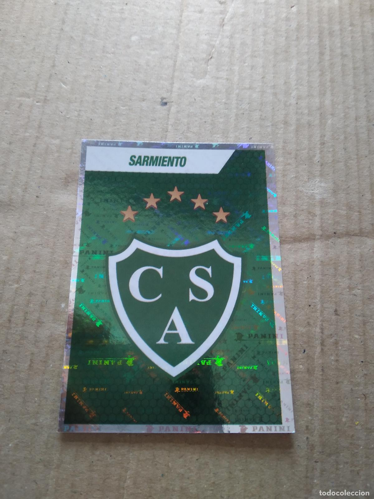 Cromos de F&uacute;tbol: 395 ESCUDO SARMIENTO CROMO FUTBOL ARGENTINO PANINI LIGA ARGENTINA 2022