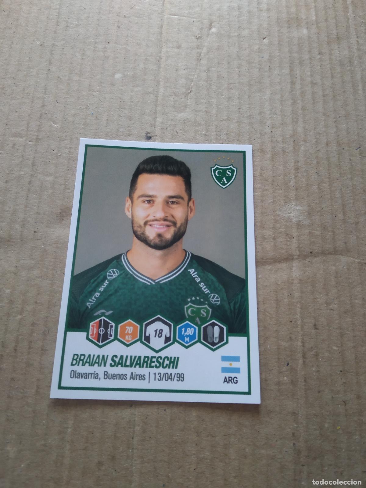 Cromos de F&uacute;tbol: 400 BRAIAN SALVARESCHI SARMIENTO CROMO FUTBOL ARGENTINO PANINI LIGA ARGENTINA 2022