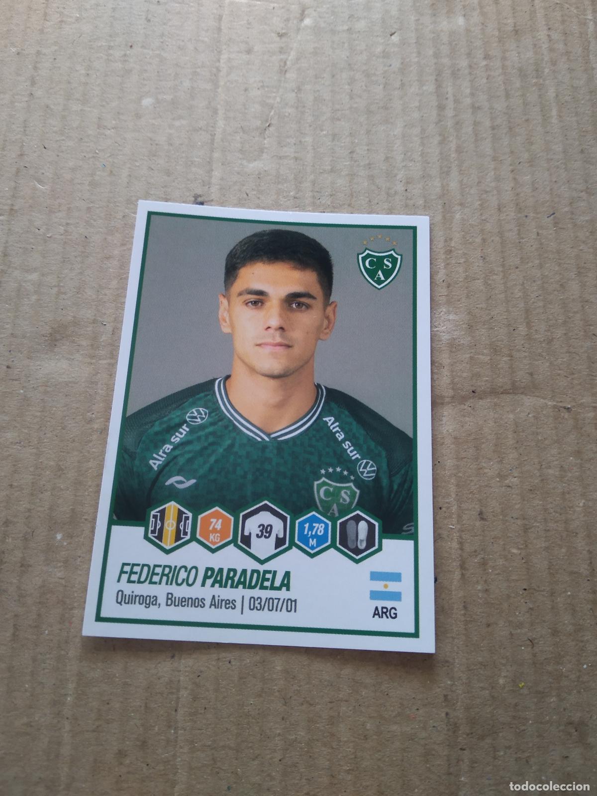 Cartes &agrave; collectionner de Football: 404 FEDERICO PARADELA SARMIENTO CROMO FUTBOL ARGENTINO PANINI LIGA ARGENTINA 2022