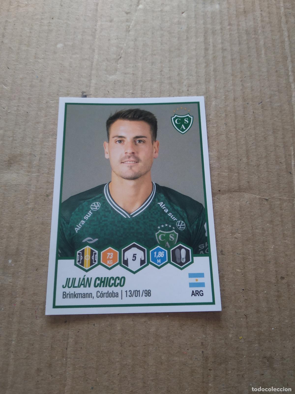 Cartes &agrave; collectionner de Football: 405 JULIAN CHICCO SARMIENTO CROMO FUTBOL ARGENTINO PANINI LIGA ARGENTINA 2022
