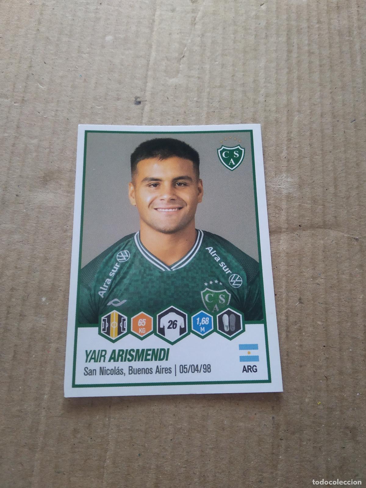 Cartes &agrave; collectionner de Football: 406 YAIR ARISMENDI SARMIENTO CROMO FUTBOL ARGENTINO PANINI LIGA ARGENTINA 2022