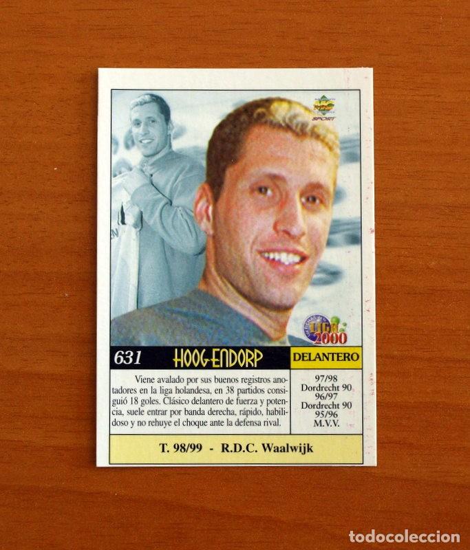 Cromos de F&uacute;tbol: Celta de Vigo - N&ordm; 631, Hoogendorp - &Uacute;ltima Hora - Las Fichas de Liga Mundicromo 1999-2000, 99-00