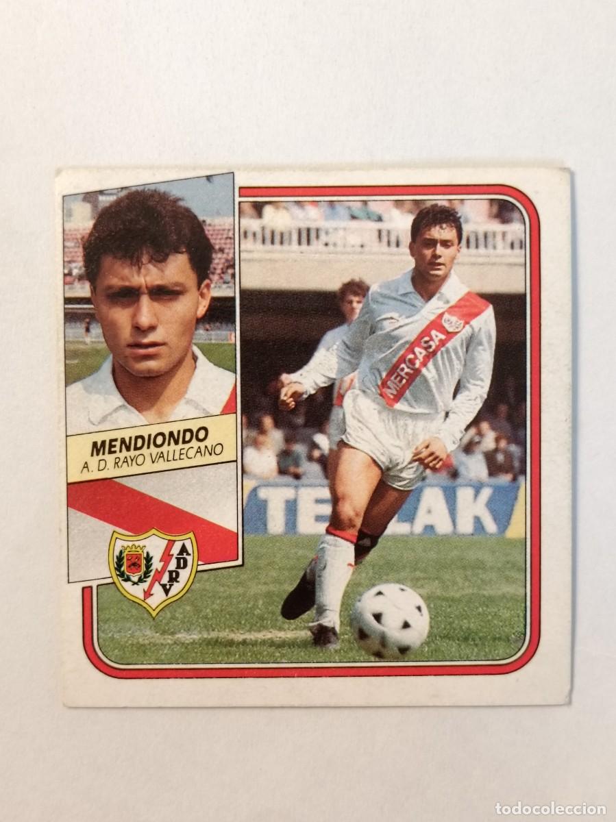 Cromos de F&uacute;tbol: MENDIONDO (BAJA) RAYO VALLECANO LIGA 89/90 ESTE