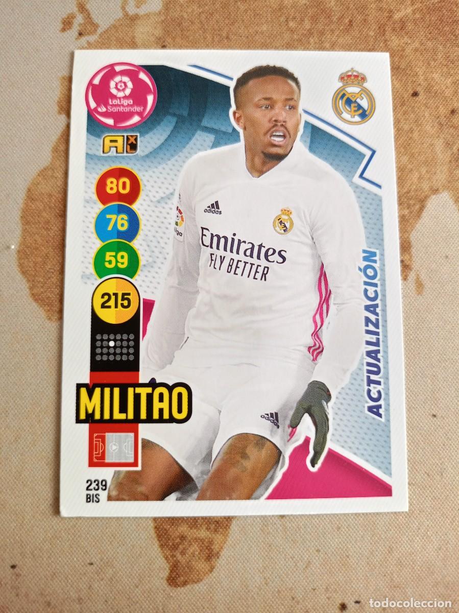 Cromos de F&uacute;tbol: Real Madrid 239 bis MILITAO Adrenalyn 2020-21