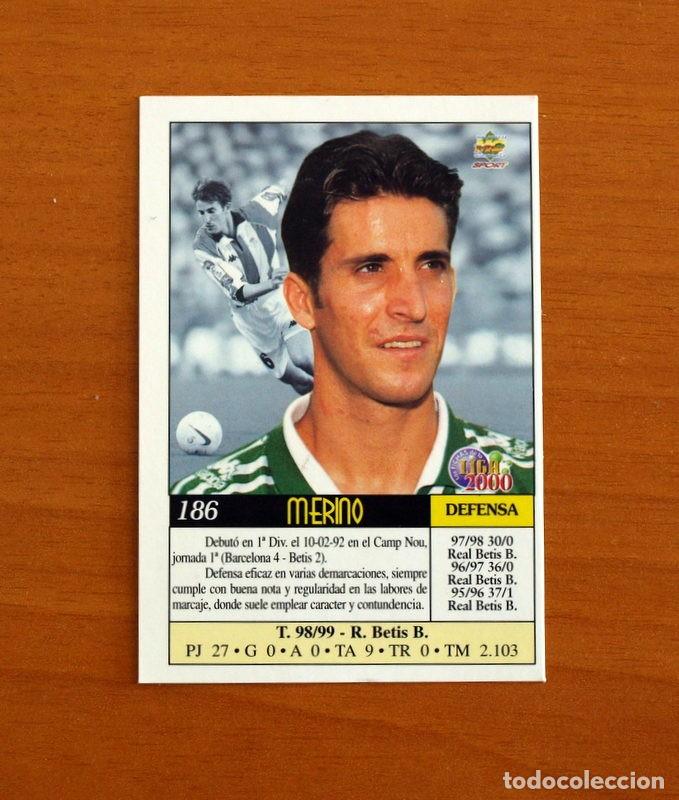Cartes &agrave; collectionner de Football: Real Betis - N&ordm; 186, Merino - Las Fichas de la Liga Mundicromo 1999-2000, 99-00