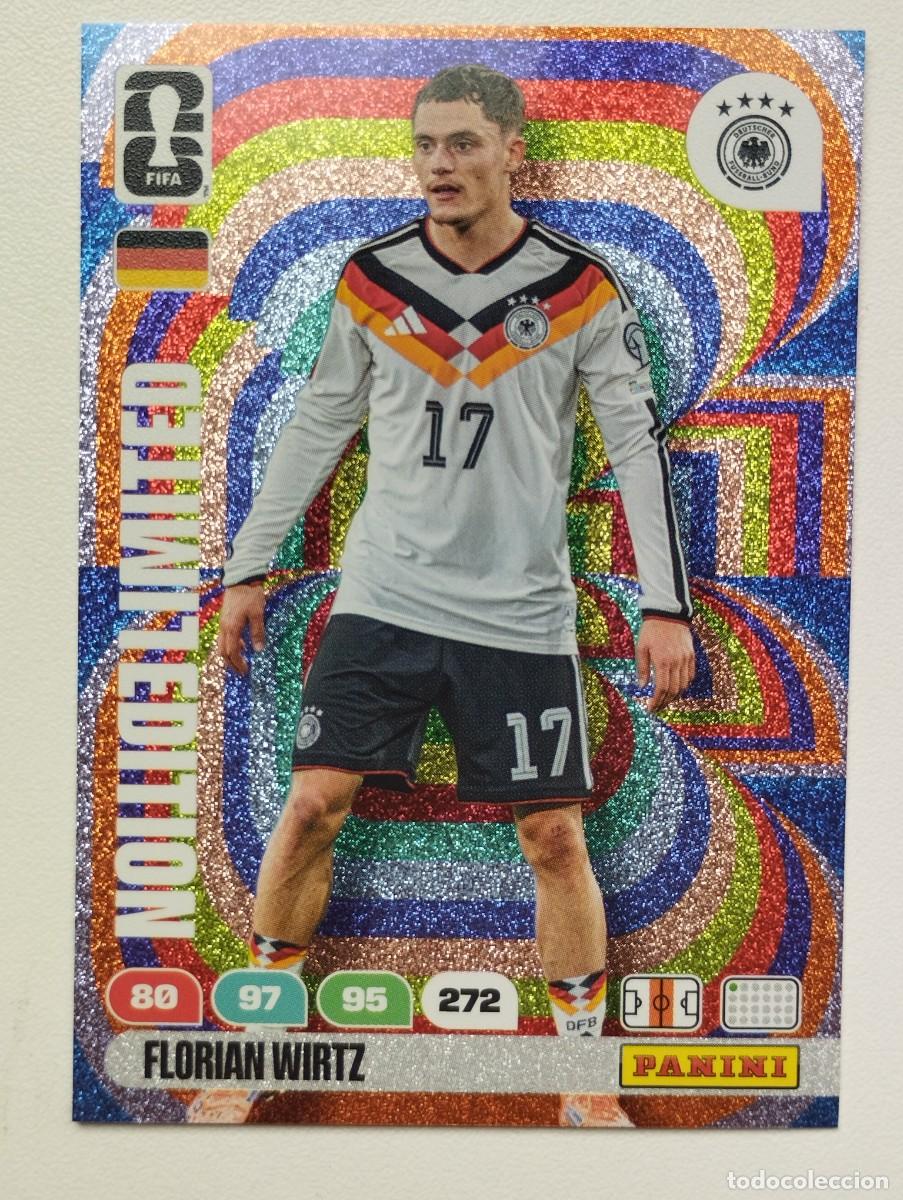 Cromos de F&uacute;tbol: CROMO CARD ADRENALYN MUNDIAL WORLD CUP 2026 LIMITED EDITION FLORIAN WIRTZ ALEMANIA