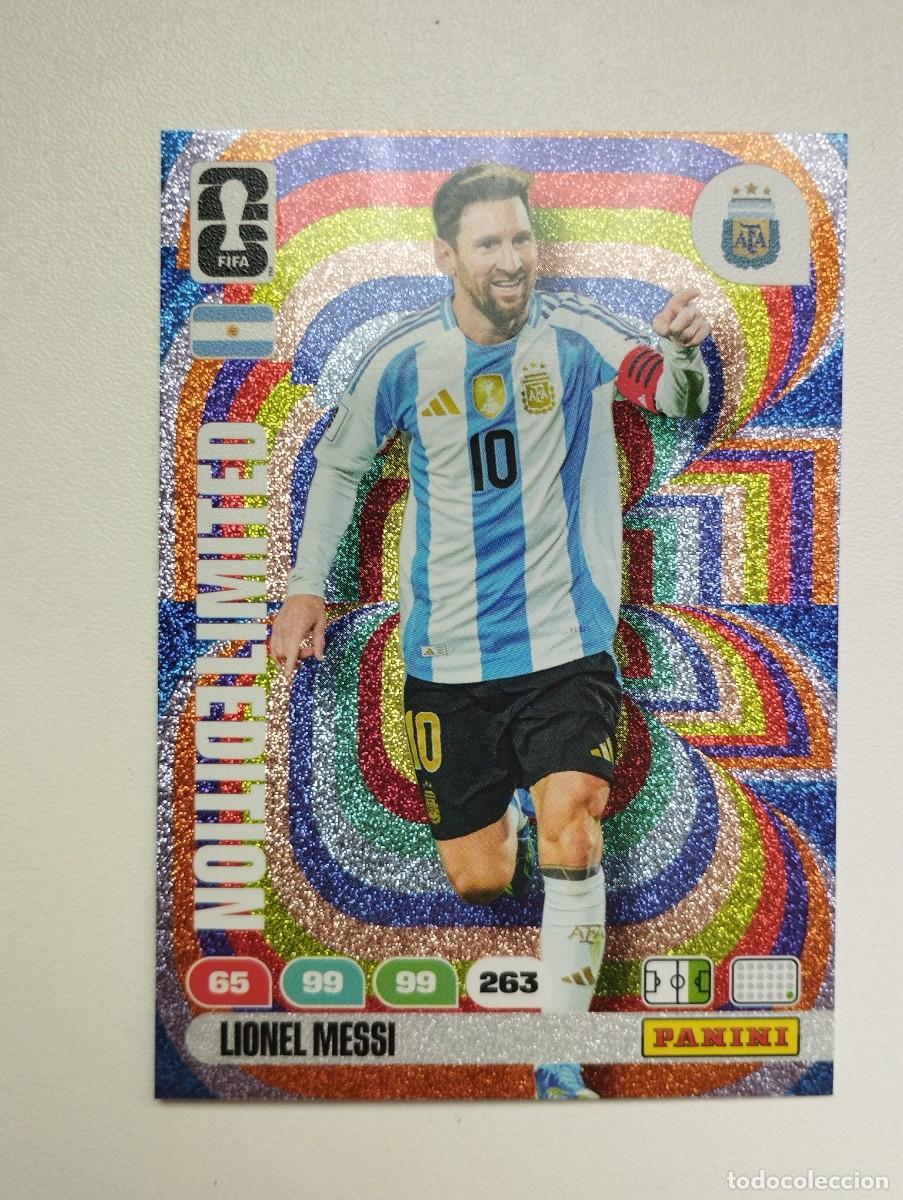 Cromos de F&uacute;tbol: CROMO CARD ADRENALYN MUNDIAL WORLD CUP 2026 LIMITED EDITION LIONEL MESSI ARGENTINA