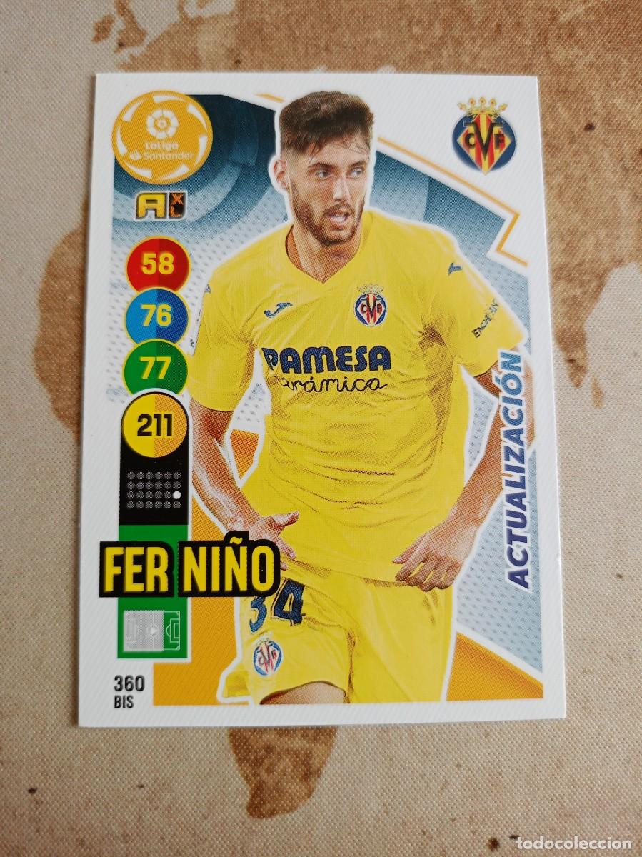 Cartes &agrave; collectionner de Football: Villarreal 360 bis FER NI&Ntilde;O Adrenalyn 2020-21