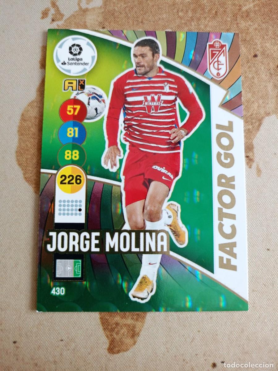 Cromos de F&uacute;tbol: Factor Gol 430 JORGE MOLINA Adrenalyn 2020-21