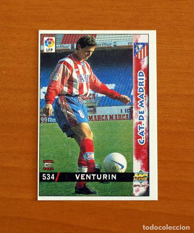 Figurine di Calcio: Atl&eacute;tico de Madrid -N&ordm; 534 Venturin -&Uacute;ltima Hora -Mundicromo Las Fichas de la Liga 1998-1999-98-99