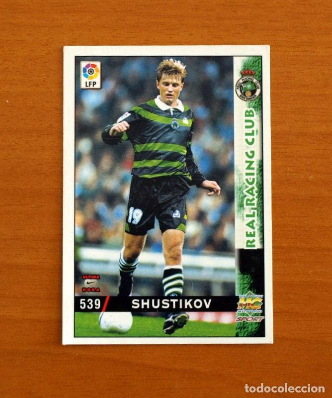 Figurine di Calcio: Racing de Santander -N&ordm; 539 Shustikov -&Uacute;ltima Hora -Mundicromo Las Fichas de la Liga 1998-1999-98-99