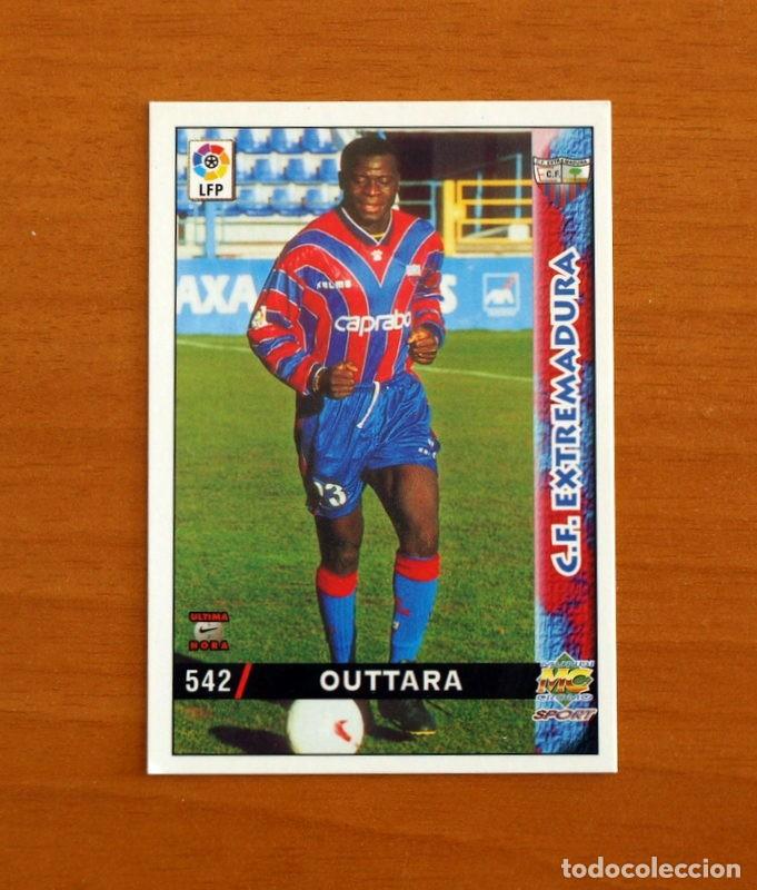 Figurine di Calcio: Extremadura -N&ordm; 542 Outtara -&Uacute;ltima Hora -Mundicromo Las Fichas de la Liga 1998-1999-98-99