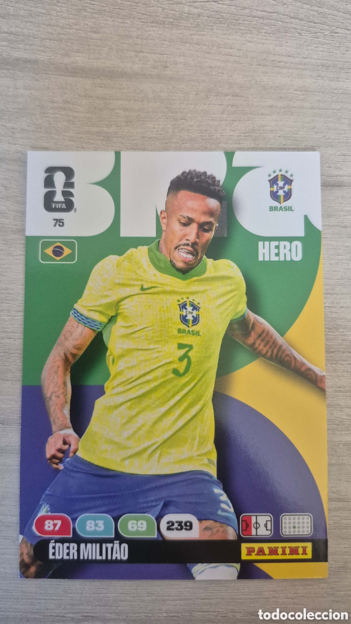 Figurine di Calcio: N&deg;75 Brasil Eder Militao Adrenalyn FIFA World Cup 26