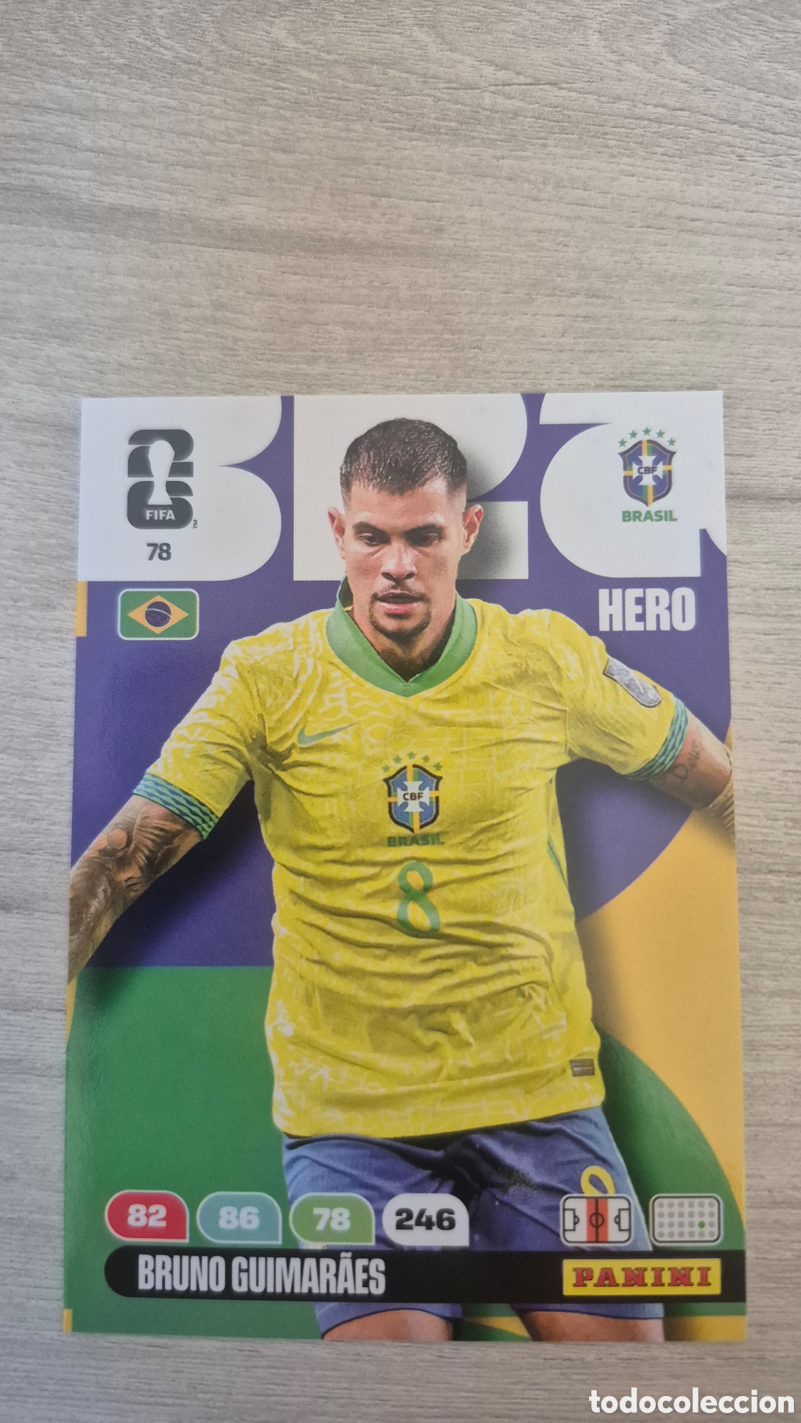 Cromos de F&uacute;tbol: N&deg;78 Brasil Bruno Guimar&atilde;es Adrenalyn FIFA World Cup 26