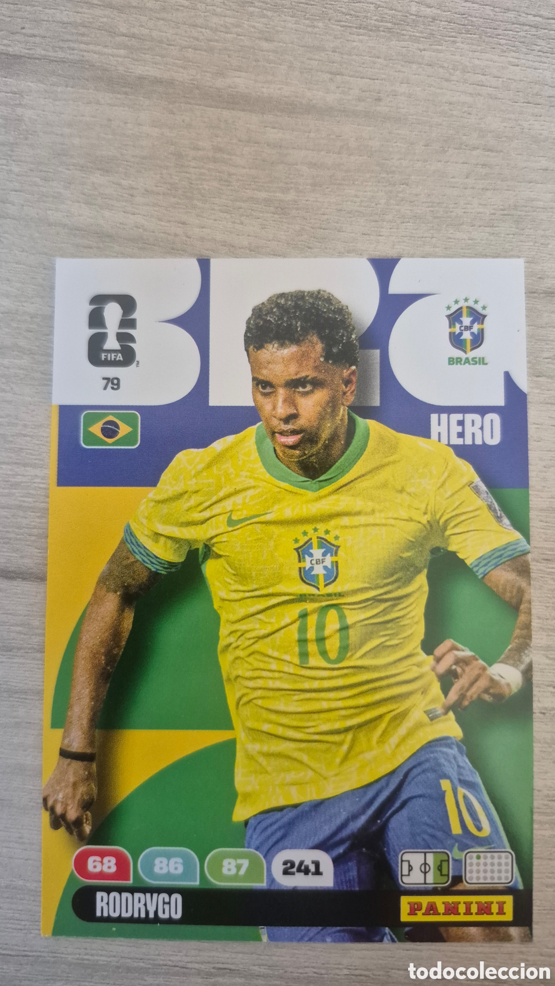 Cromos de F&uacute;tbol: N&deg;79 Brasil Rodrygo Adrenalyn FIFA World Cup 26