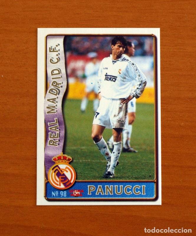 Cromos de F&uacute;tbol: Real Madrid-98 Panucci-&Uacute;ltima Hora-Rookie-Mundicromo Las Fichas de la Liga de F&uacute;tbol 1996-1997-96-97