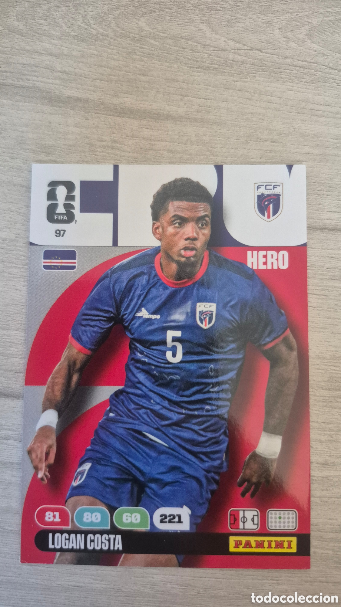 Cartes &agrave; collectionner de Football: N&deg;97 Cabo Verde Logan Costa Adrenalyn FIFA World Cup 26