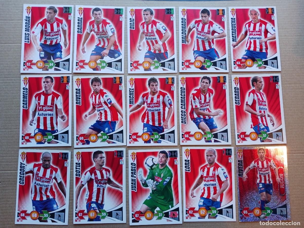 Cartes &agrave; collectionner de Football: SPORTING GIJON LOTE 15 CROMOS DIFERENTES ADRENALYN 2009 2010 BILIC LORA BARRAL BOTIA CARD CARTA L186