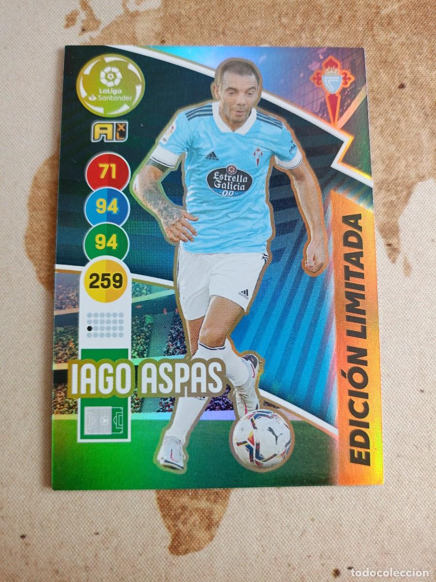 Cromos de F&uacute;tbol: Edici&oacute;n Limitada IAGO ASPAS Adrenalyn 2020-21