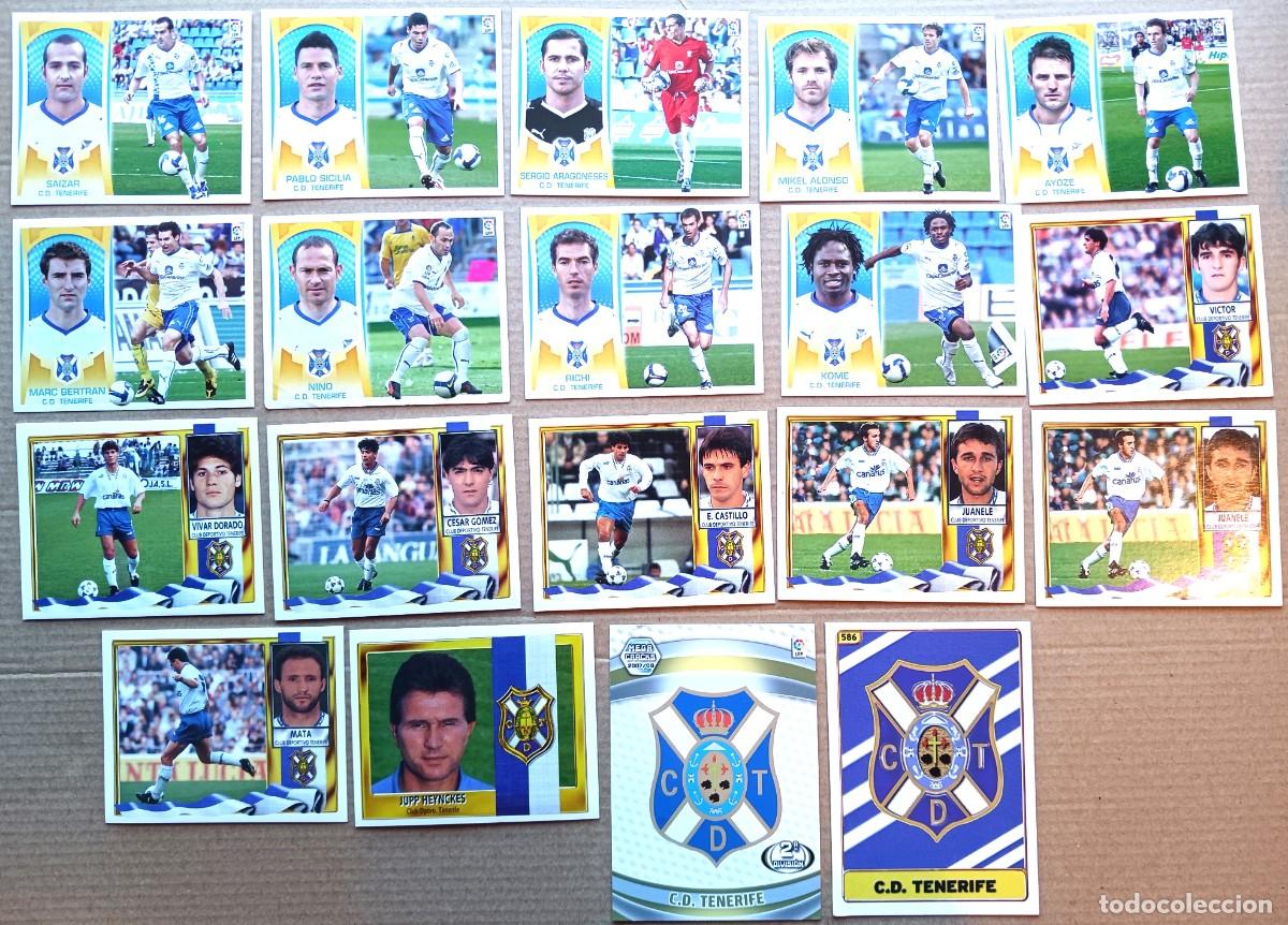 Cromos de F&uacute;tbol: CD TENERIFE LOTE 19 CROMOS 1 REPE ESTE 1995 1996 2009 2010 + 2 LOGOS MINO JUANELE VICTOR CARTA L190