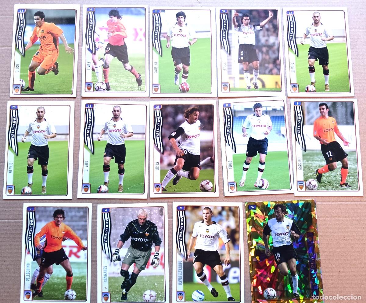Figurine di Calcio: VALENCIA CF LOTE 14 CROMOS 2 REPES MUNDICROMO 2004 2005 AIMAR DI VAIO CA&Ntilde;IZARES ... CARD CARTA L194
