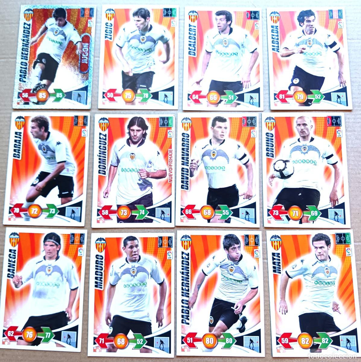 Figurine di Calcio: VALENCIA CF LOTE 12 CROMOS DIFERENTES ADRENALYN 2009 2010 MATA ALBELDA BANEGA ZIGIC .. CARTA L 196