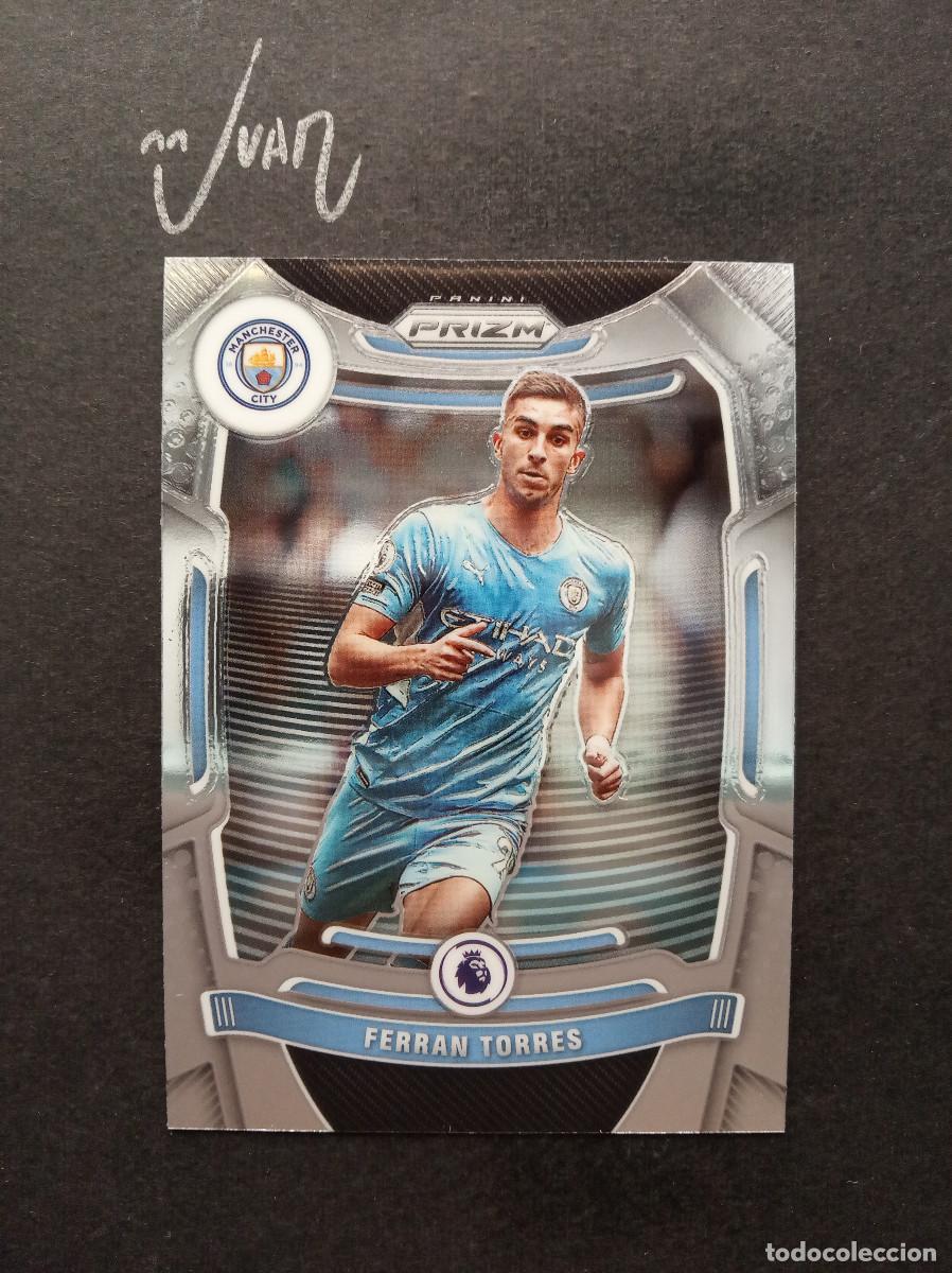 Cromos de F&uacute;tbol: N&ordm; 14 FERRAN TORRES MANCHESTER CITY BARCELONA 25 26 ⚽ PANINI &reg; PRIZM PREMIER 2021 2022 21 22 NUEVO