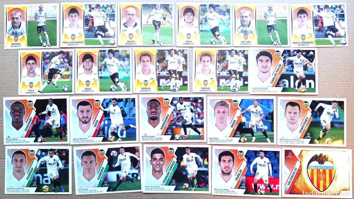 Cromos de F&uacute;tbol: VALENCIA CF LOTE 21 CROMOS ALGUN REPE ESTE 2009 2010 2019 2020 SILVA VILLA FERRAN TORRES CARTA L198
