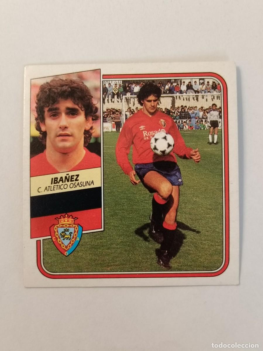 Cromos de F&uacute;tbol: IBA&Ntilde;EZ C.A. OSASUNA LIGA 89/90 ESTE