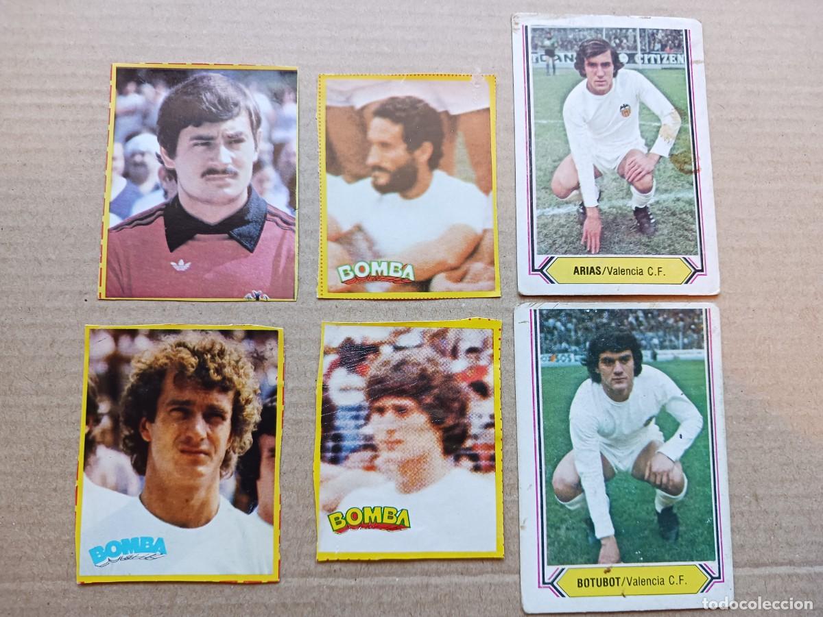 Cromos de F&uacute;tbol: VALENCIA CF LOTE 6 CROMOS BOMBA PRONTO 1980 Y ESTE 1981 TENDILLO BONHOF ARIAS BOTUBOT CARTA L199