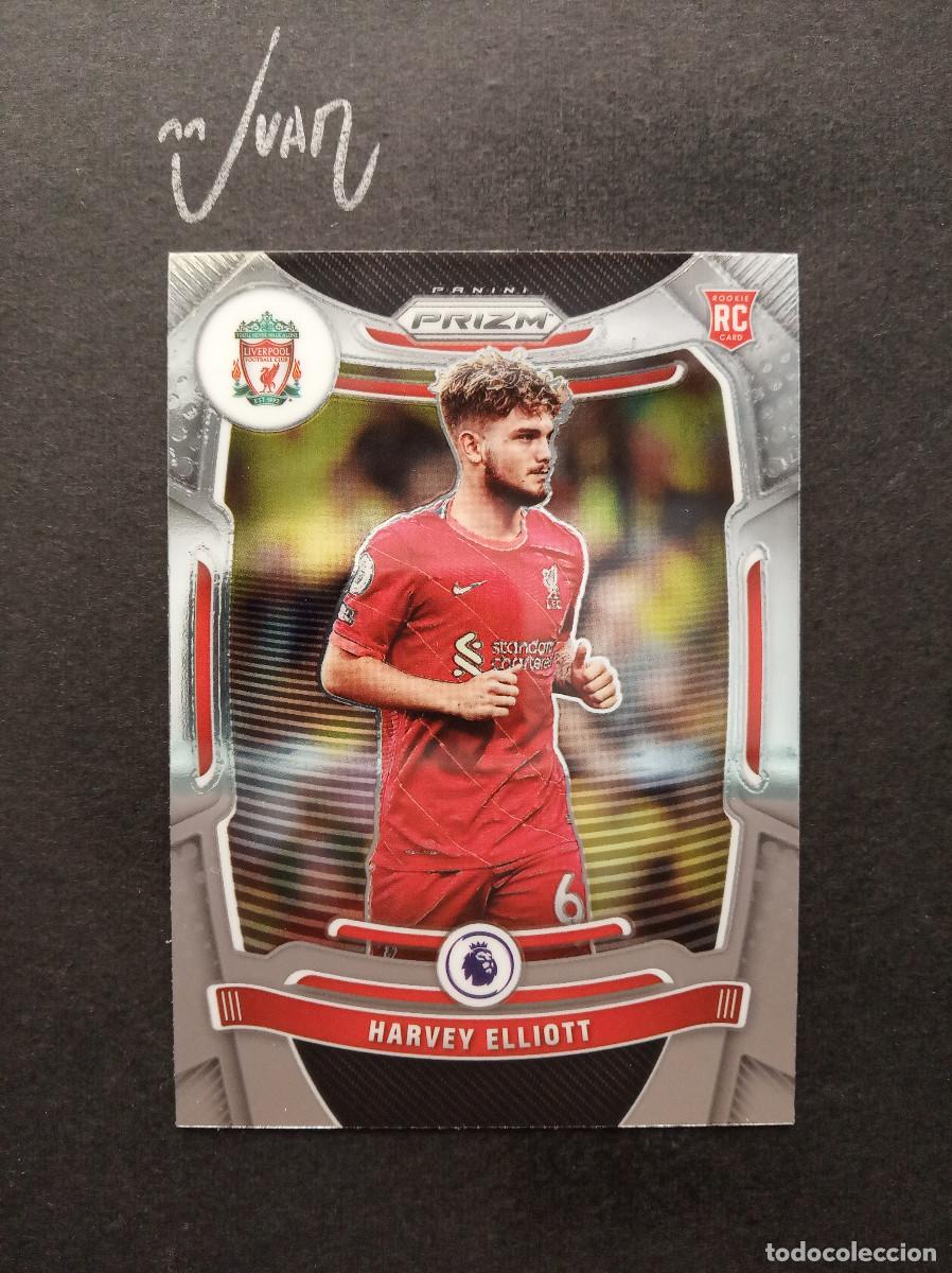 Cromos de F&uacute;tbol: N&ordm; 87 ROOKIE HARVEY ELLIOTT LIVERPOOL INGLATERRA ⚽ PANINI &reg; PRIZM PREMIER 2021 2022 21 22 NUEVO