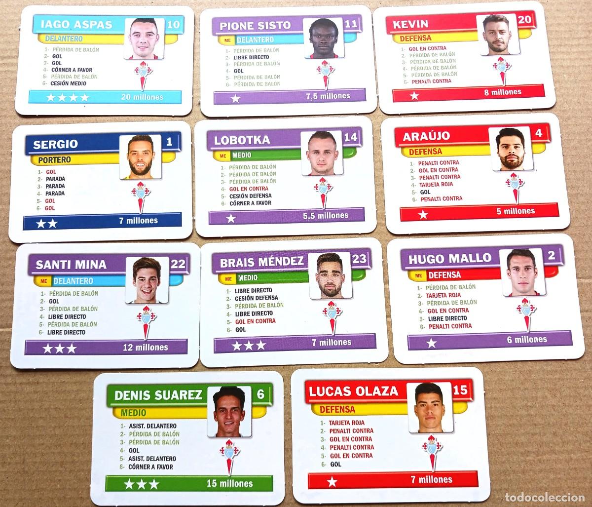 Cromos de Futebol: CELTA DE VIGO LOTE 11 CROMOS COLECCION COMPLETA JUEGO DE LA LIGA BORRAS 2019 2020 CARD CARTA L213