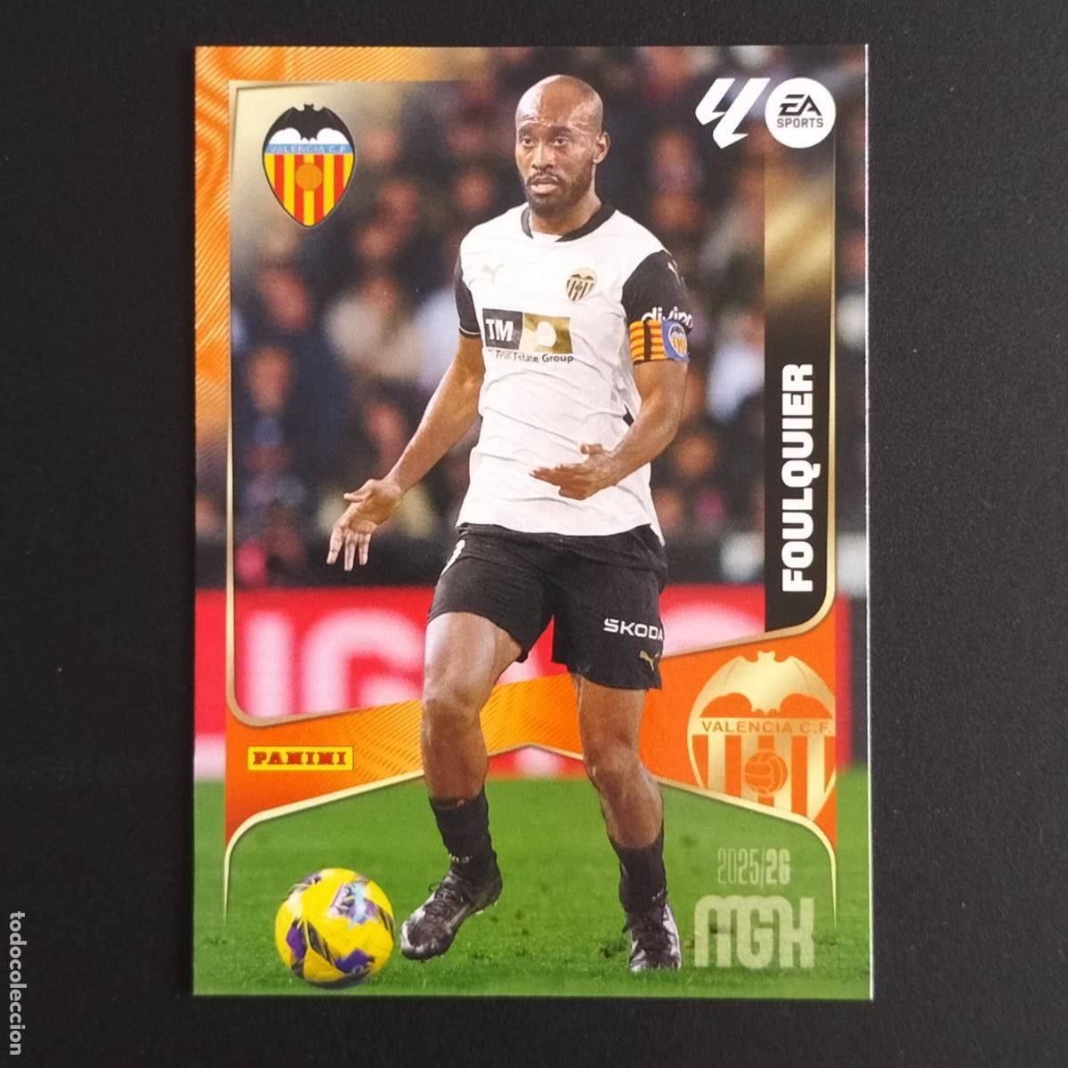 Figurine di Calcio: MGK 346 FOULQUIER VALENCIA CROMOS ALBUM MEGACRACKS LIGA FUTBOL 2025 2026 25 26