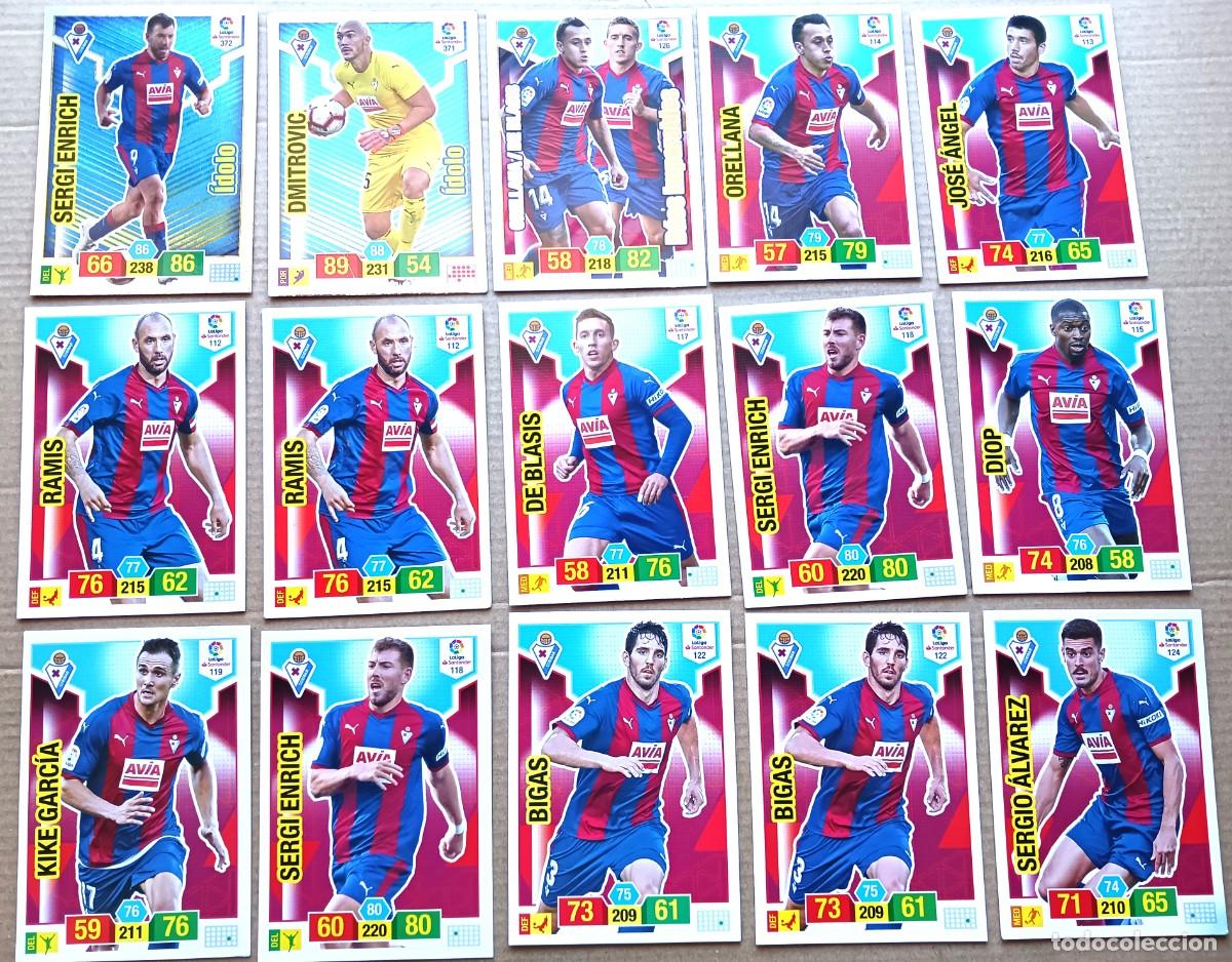 Cromos de F&uacute;tbol: SD EIBAR LOTE 15 CROMOS ALGUN REPE ADRENALYN 2018 2019 ENRICH KIKE DIMITROVIC BIGAS CARD CARTA L228