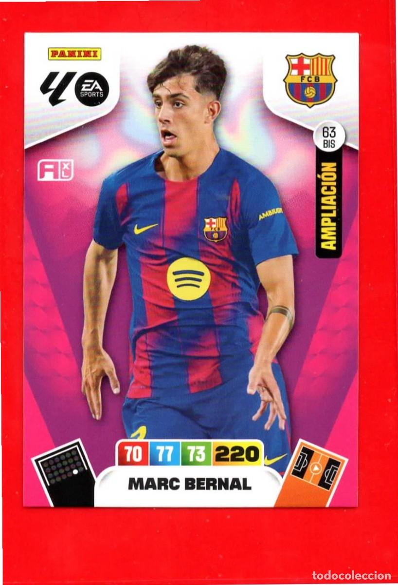 Cromos de F&uacute;tbol: 63 Bis Marc Bernal - F.C. BARCELONA - Ampliaci&oacute;n - Sobre Momentum Oro - Adrenalyn Liga 2026 25 26 -