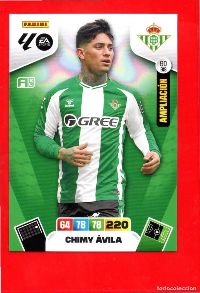 Cromos de F&uacute;tbol: 90 Bis Chimy &Aacute;vila - REAL BETIS - Ampliaci&oacute;n - Sobre Momentum Oro - Adrenalyn Liga 2026 25 26 - 90Bi