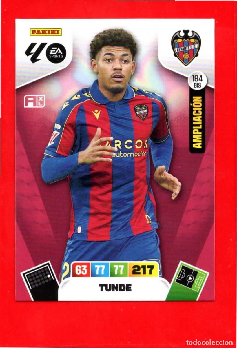 Cromos de F&uacute;tbol: 194 Bis Tunde - LEVANTE U.D. - Ampliaci&oacute;n - Sobre Momentum Oro - Adrenalyn Liga 2026 25 26 - 194Bis