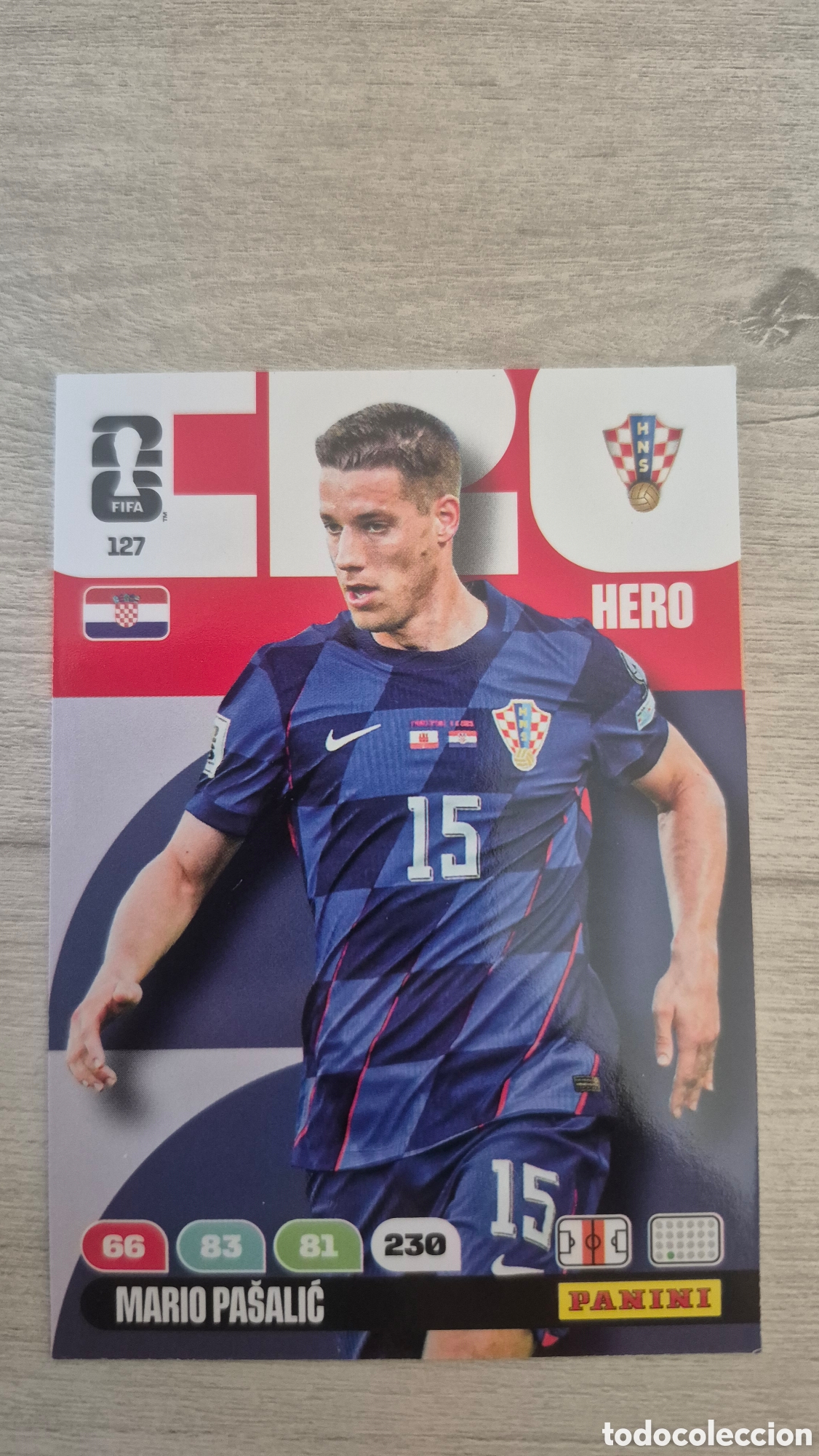 Cromos de F&uacute;tbol: N&deg;127 Croacia Mario Pa&scaron;alić Adrenalyn FIFA World Cup 26