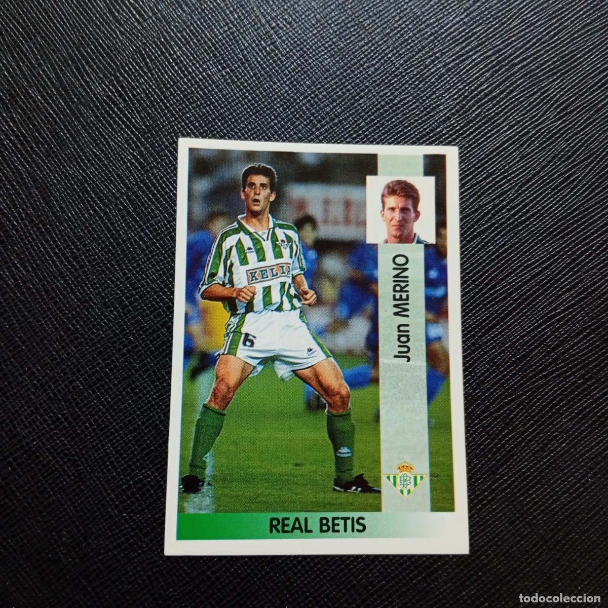 Cromos de F&uacute;tbol: 119 MERINO REAL BETIS PANINI 1996 1997 CROMO FUTBOL LIGA 96 97 - SIN PEGAR - A189 PG442 B
