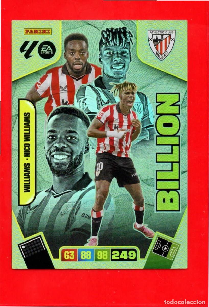 Cromos de F&uacute;tbol: Williams / Nico Williams - ATHLETIC CLUB - Billion - Sobre Momentum Oro - Adrenalyn Liga 2026 25 26