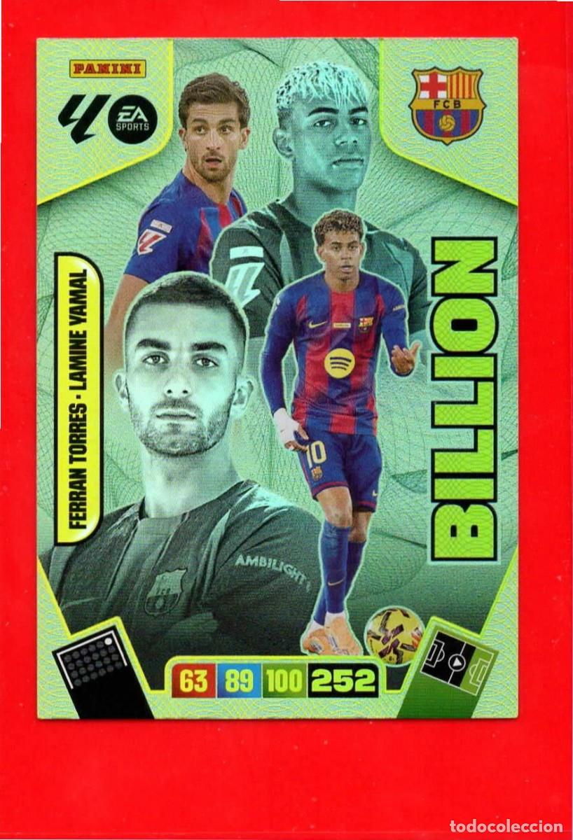 Cromos de F&uacute;tbol: Ferran Torres / Lamine Yamal - F.C. BARCELONA - Billion - Sobre Momentum Oro - Adrenalyn Liga 2026 2