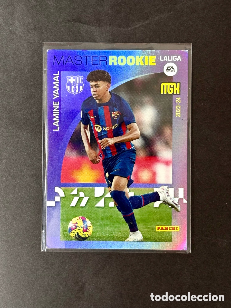Cromos de F&uacute;tbol: MASTER ROOKIE 423 LAMINE YAMAL BARCELONA PANINI LIGA MEGACRACKS 2023 2024 23 24